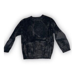 Womens Black Faux Fur Sweater - XS/SM